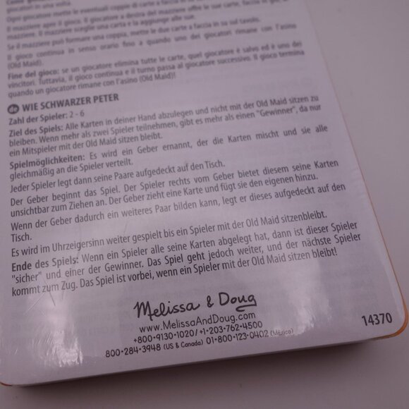 Melissa & Doug Old Maid Card Game 14370 Still in Plastic - Picture 11 of 13